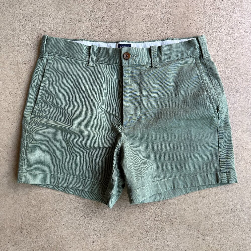 J Crew Factory Mens 5" flex chino short